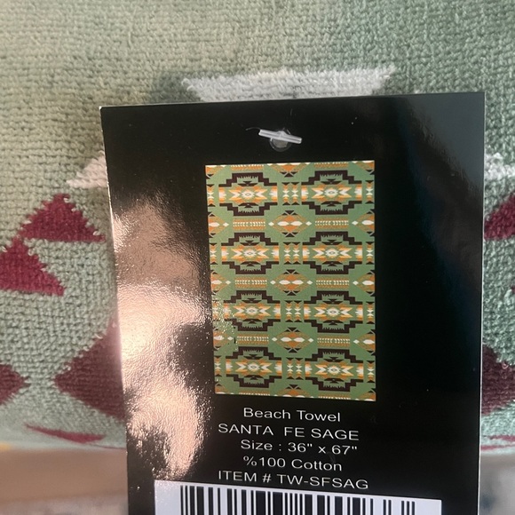 Geometric Patterned 36 X 67 Beach Towel - Picture 2 of 2